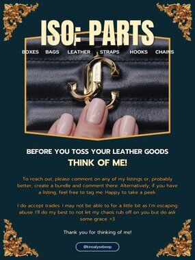 ISO: Leather Parts, Chains, Etc.